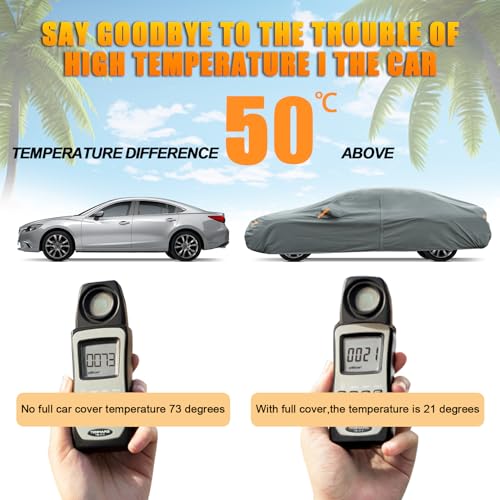 Image of Kayme Heavy Duty Car Cover Custom Fit Pontiac G6 (2004-2011) Waterproof All Weather for Automobiles, Full Exterior Covers Sun Rain UV Protection.（Deliver About 3-10 Days）