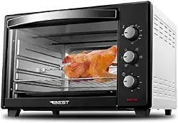 Forno Elétrico 60L Plus Best – Espeto Giratório, Temporizador, Potência de 1800W, Função Assar, Grelhar, 127V