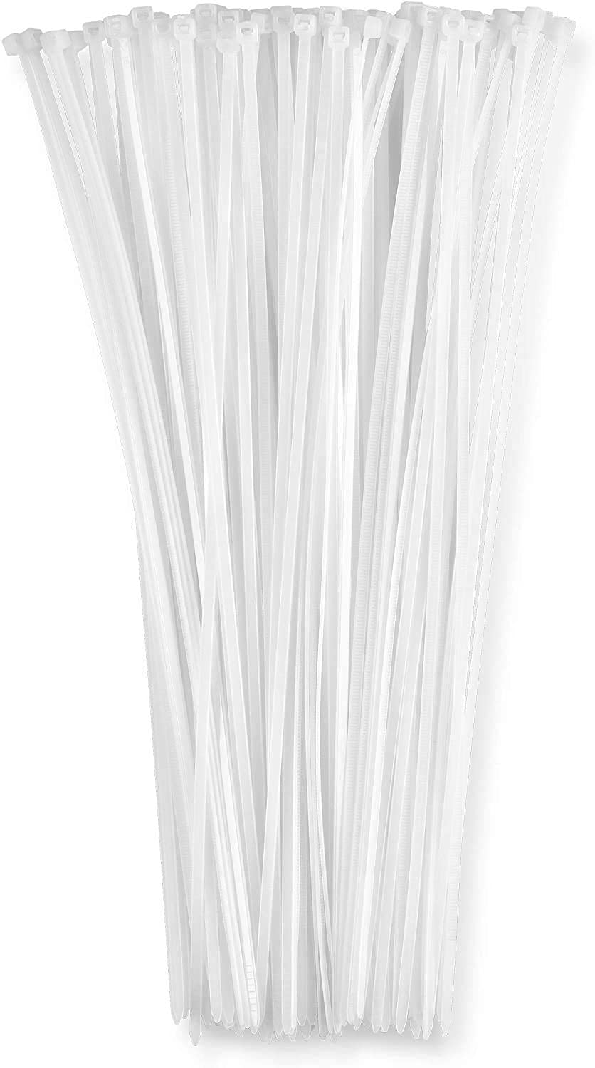 12 Inch Zip Cable Ties (100 Pack), 50lbs Tensile Strength Heavy Duty