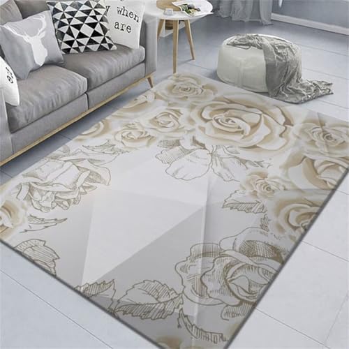 Tapis doux gris 180x250 cm pour chambre d'enfant et salon