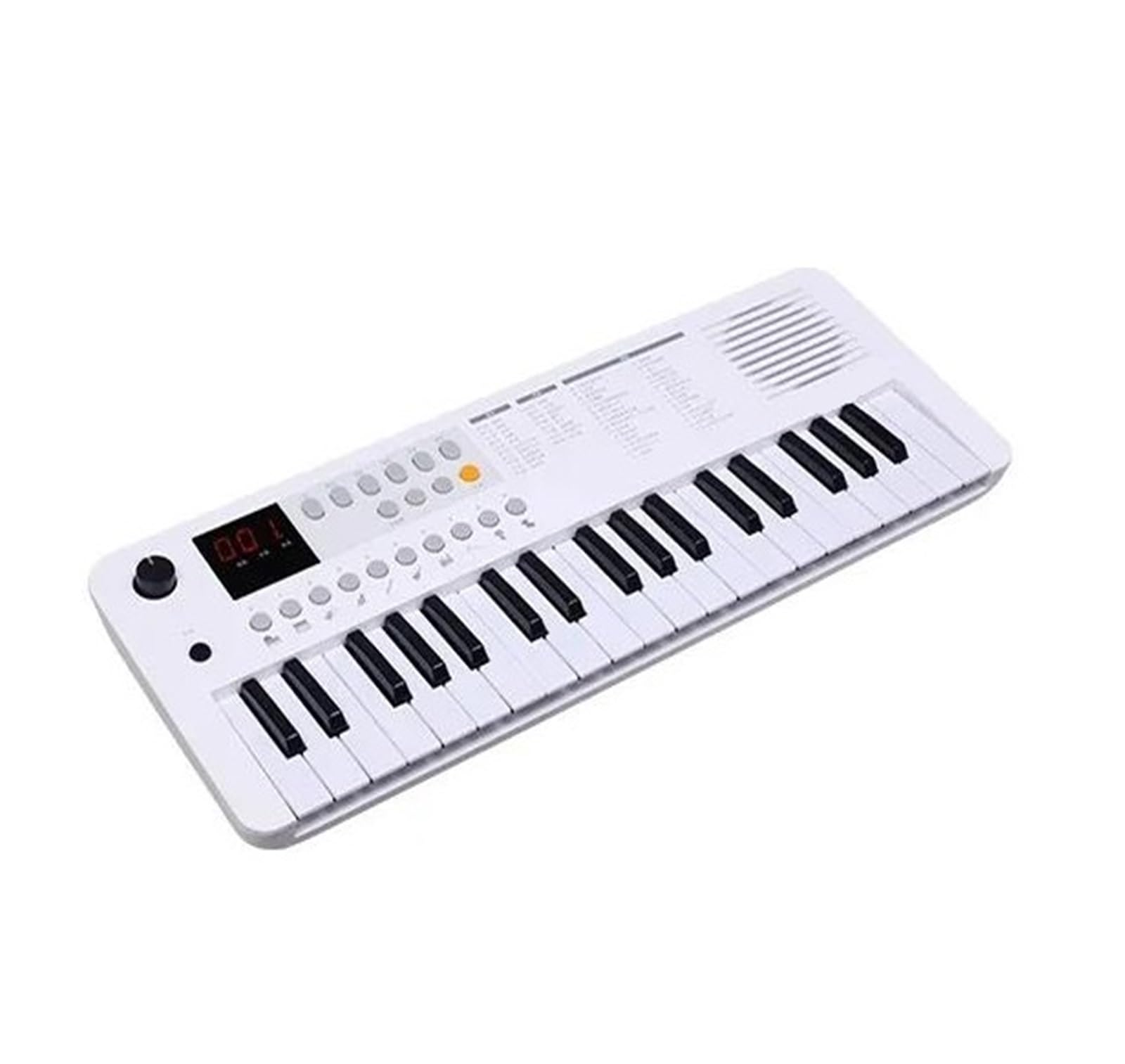 klawiatura elektroniczna Kontroler Klawiatury Muzycznej Syntezator Analogowy Instrumenty Muzyczne Cyfrowe Pianino Elektroniczne (Color : White)