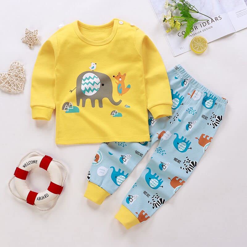 Image of Bold N Elegant Kids Cotton Printed Funky Cool Cartoon Print Full Sleeve T-Shirt & Pajama Lower Casual Clothing Set