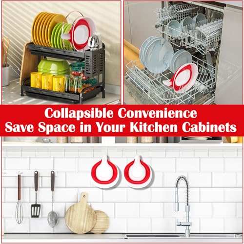 Collapsible Colander - Small Strainer Basket, Side-Drain Design, Dishwasher Safe Food Strainer for Pasta, Fruits, Vegetables