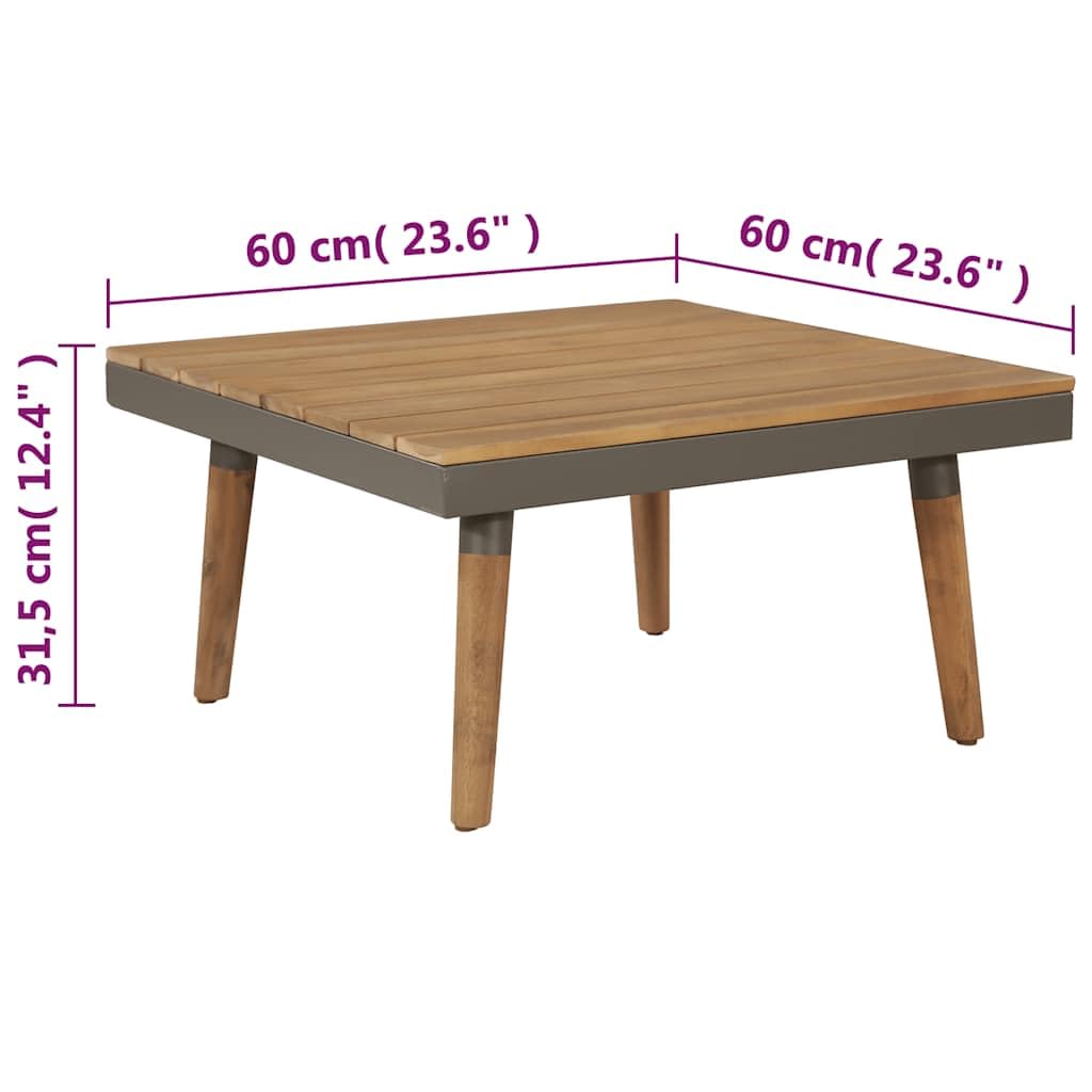 Set Divani da Giardino 4 pz in Legno di Acacia Marrone con Cuscini per Esterno Patio Relax Lounge Modulare Resistente a Atmosfera e Uso Esterno per Famiglia e Ospiti