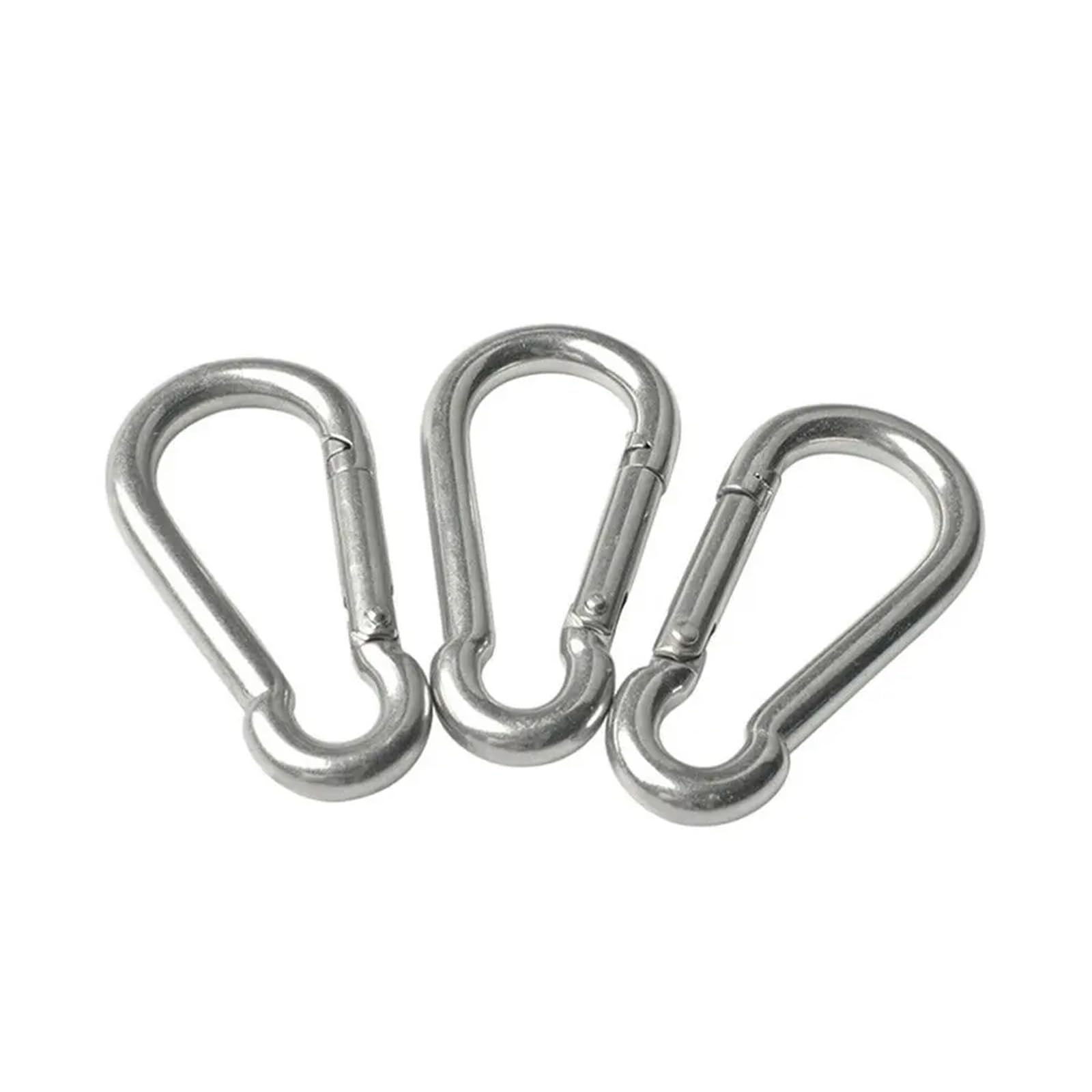 BREAKA M3/M4/M5/M6/M7/M8/M9/M10/M11/M12/M14 Mosquetón de Acero Inoxidable 304 Gancho de Resorte a presión Camping Escalada Carabina (Color : M12x140mm)