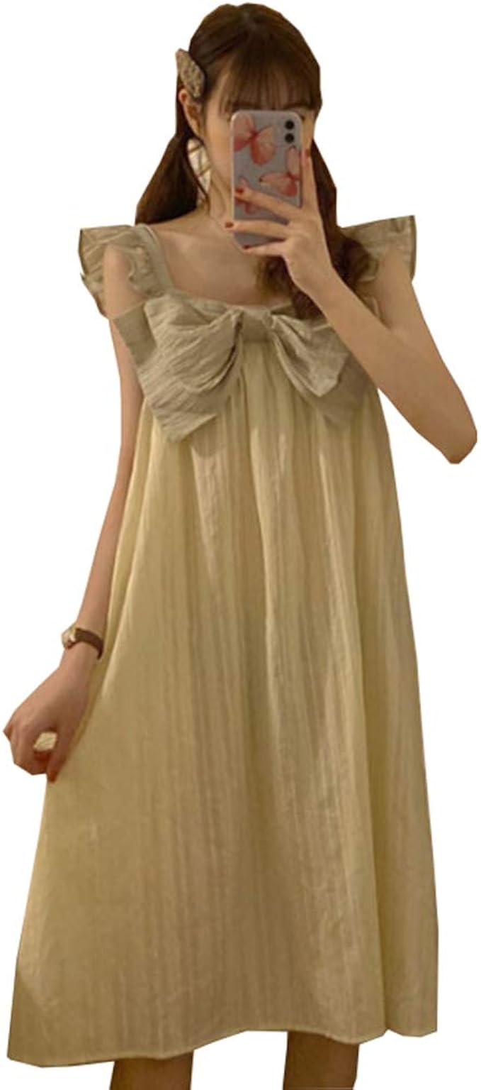 Amazon Fevon ルームウェア レディース 夏 ノースリーブ ビッグリボン 可愛い ネグリジェ 膝丈 ゆったり 柔らかい 部屋着 ワンピース 通気 快適 ルームワンピース コットン 寝間着 ルームワンピース ネグリジェ 通販 Amazon Fevon ルームウェア レディース 夏 ノースリーブ ビッグリボン 可愛い ネグリジェ 膝丈 ゆったり 柔らかい 部屋着 ワンピース 通気 快適 ルームワンピース コットン 寝間着 ルームワンピース ネグリジェ 通販