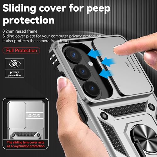 Coque Galaxy S26 Plus antichoc avec vitre écran et clapet objectif photo
