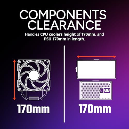 Image of Cooler Master Elite 502 Lite ATX High Airflow Minimalist PC Case, 410mm GPU Max, Compatible RTX 5090|RX 7090 XT, 360mm AIO Max, Type C, Tempered Glass, 120mm Fan, Intakes Grill