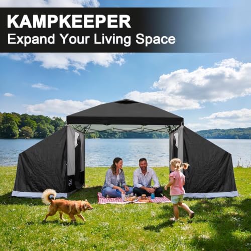 Image of KAMPKEEPER Side Tent,1 /2 Person Camping Tent for 10' x 10' Pop Up Canopy