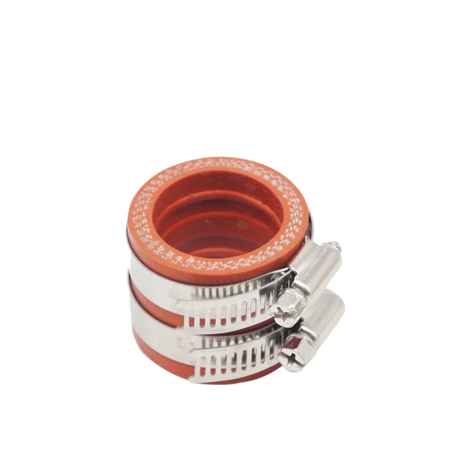 Flexible PVC Pipe Coupling Motorcycle Carburetor Intake Manifold Interface Inlet Pipe Rubber Carb Spare Part(35mm Orange)