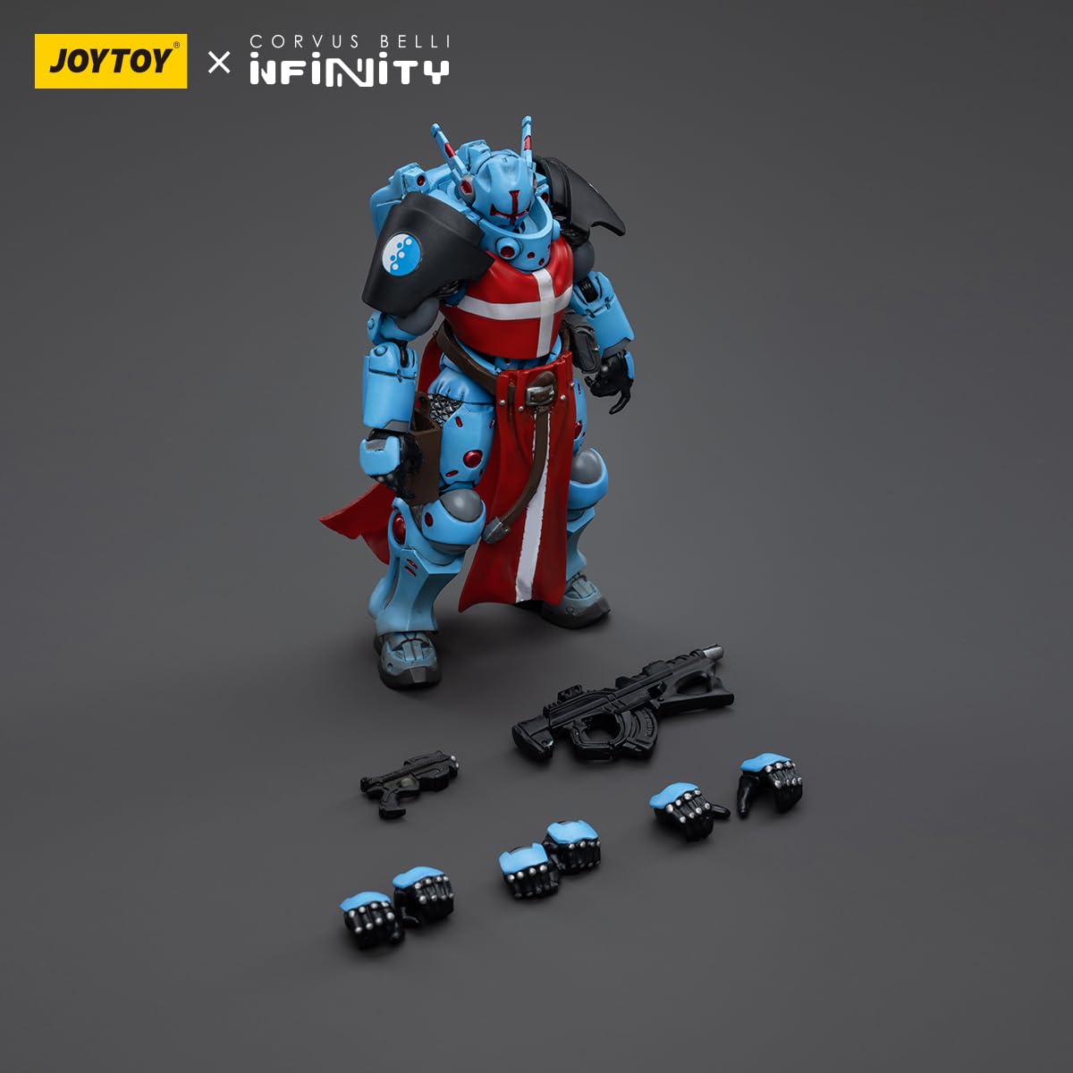 JOYTOY Figurka 1/18 PanOceania Krzyżaccy zestaw 3 figurek, 10 cm, kolekcjonerskie figurki akcji