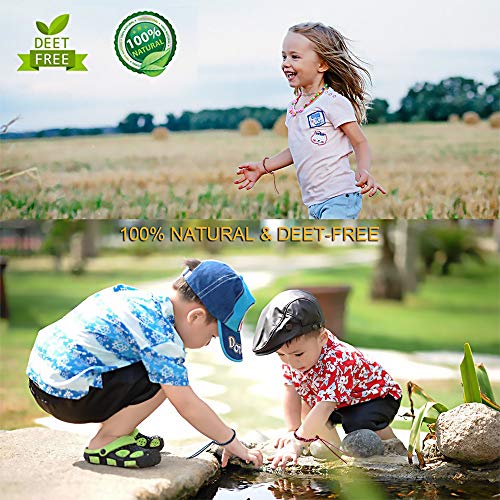 12 Pack Mosquito Repellent Bracelets, Individually Wrapped Pu Leather Mixed Color Insect Bug Repellent Wrist Bands For Kids Adults Outdoor Camping Fishing Traveling #TOP3