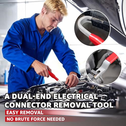 Portable Electrical Disconnect Pliers: 2026 Upgraded Dual Angled Automotive Connector Separator Tool Set with Case for Car Terminal and Wiring Harness Removal in Tight Engine Space - Image 6