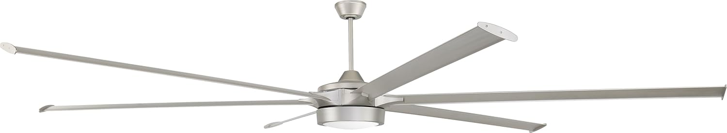Craftmade 120 Prost Indoor/Outdoor Painted Nickel Finish Ceiling Fan, LED Light Kit (Optional), Remote Control Included, Smart WiFi Enabled w/Voice Activation, works with Alexa Smart Home Devices Craftmade 120 Prost Indoor/Outdoor Painted Nickel Finish Ceiling Fan, LED Light Kit (Optional), Remote Control Included, Smart WiFi Enabled w/Voice Activation, works with Alexa Smart Home Devices