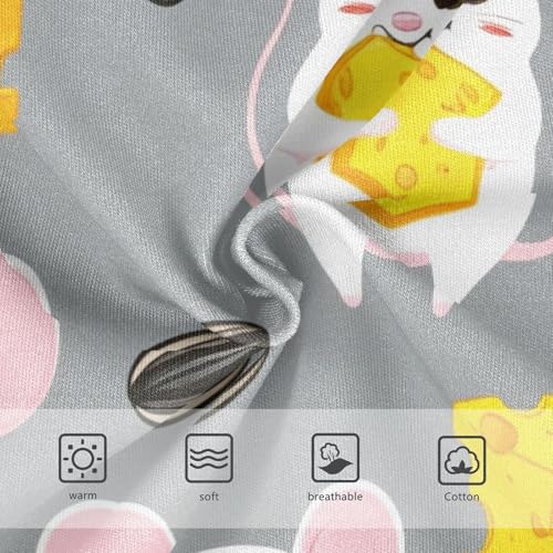 Cotton Girls Underwear Toddler Cute Cartoon Mice Cheese Grey Cute Panties Girl Stylish Briefs Underpants 2t3