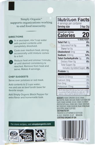 Miniatura 3 de Simply Organic Mezcla de salsa marrón certificada orgánica sin gluten 1 onza