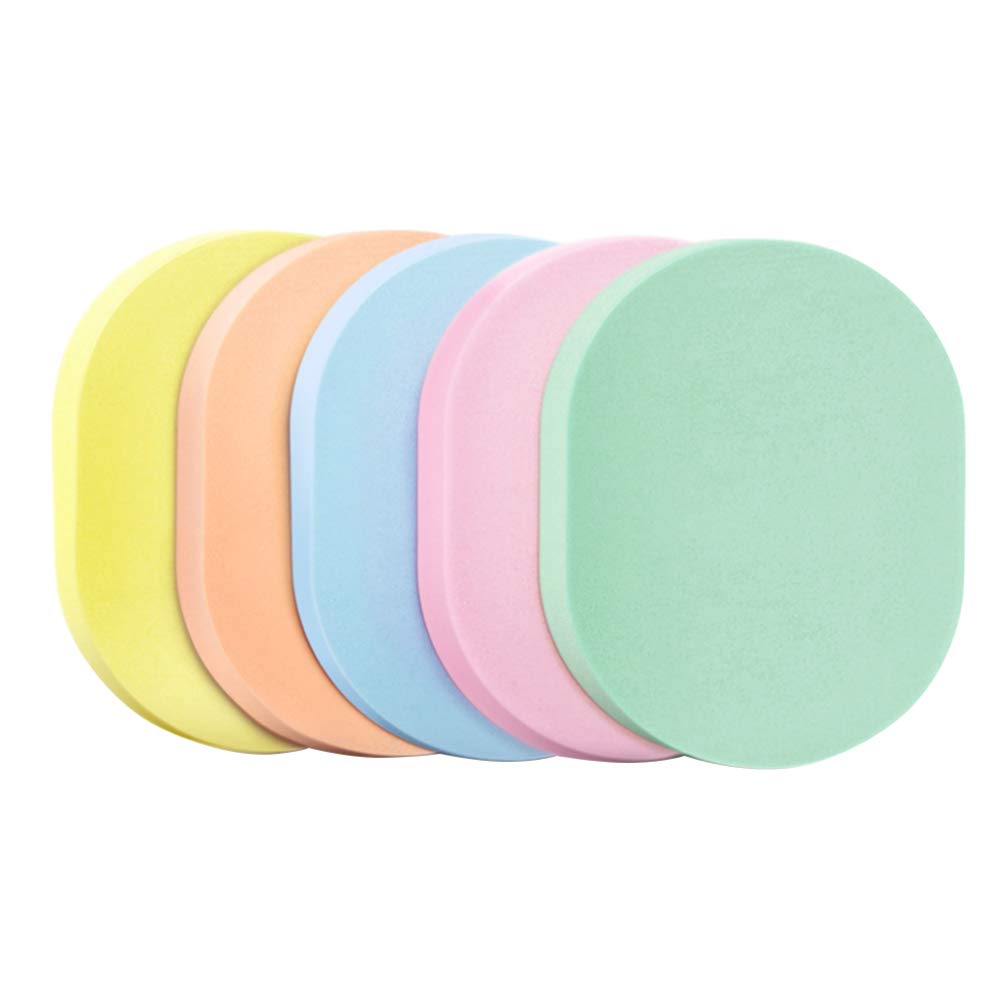 5 Pcs Pink Facial Cleaning Sponge Pads for Makeup Removal