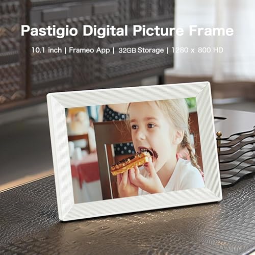 Image of Frameo 10.1 Inch Digital Picture Frame, Smart WiFi Electronic Photo Frame | 32GB, 1280*800IPS Touch Screen Electric Frame, Auto-Rotate, Share Photos Video, Birthday Gift for Mom, Women, Grandparent