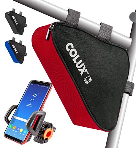 Colux Sport Triangle Bike Bag & Handlebar Phone Holder – Weatherproof & Water
