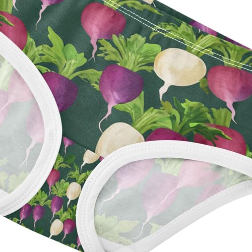 Colorful Radishes Green Leaves Toddler Girls's Underwear 2T 202c12424