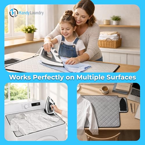 Tapis de repassage magnétique premium textile isolant et silicone - 6