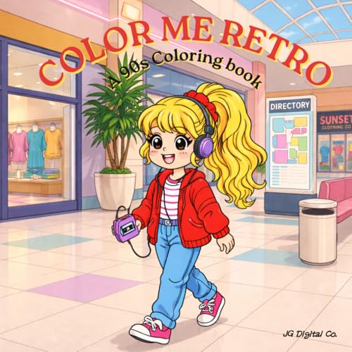 Color Me Retro: A 90s Coloring Book