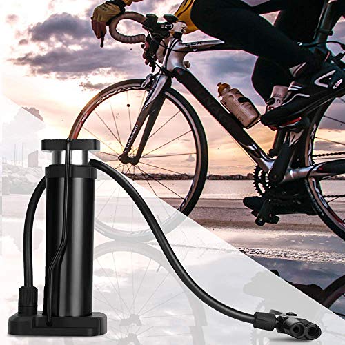Mini Bike Pump, Portable Foot Activated Bicycle Pump, Universal Presta And Schrader Valve With High Pressure Up To 120Psi, Bike Tire Pump For Basketballs, Footballs And Mountain Bike (Black) #TOP6