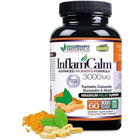 Women's Formula 3000 InflamCalm Advanced with Turmeric, Curcumin, Enzymes and Boswellia. Vegetarian, Gluten Free - (Packaging May Vary) Cover