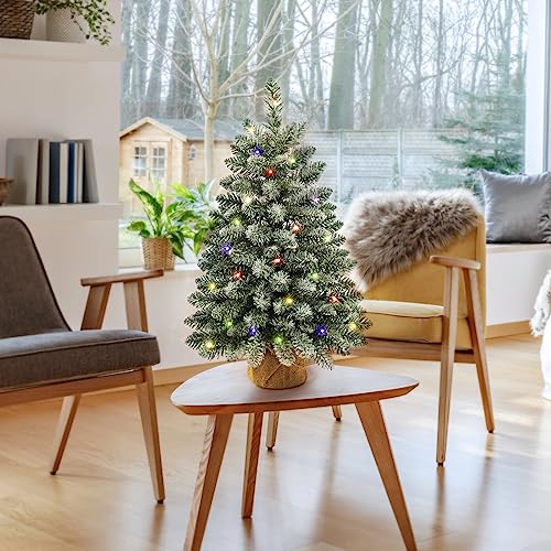 2ftminichristmastreeswith25f5ledlights24decoratedburlapartificialtabletopchristmastreeshomepartydecorationforkitchendiningroomwindow  Urban Country Home Decor 2 ft mini christmas trees with 25 f5 led lights 24 decorated burlap artificial tabletop christmas trees home party decoration for kitchen dining room window  urban country home decor