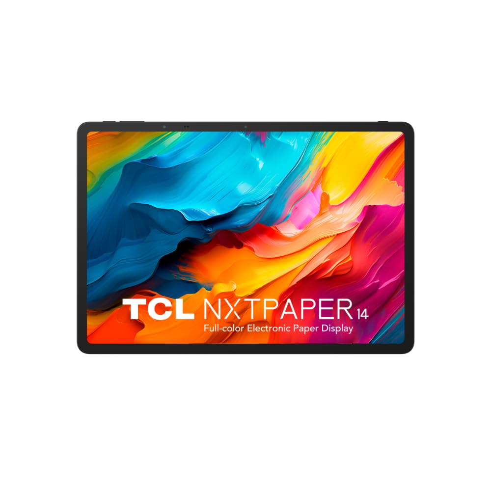 TCL NXTPAPER 14 - Tablet Wi-Fi Display NXTPAPER da 14 pollici 16GB RAM (8GB+8GB Ram expansion) 256GB ROM Batteria 10000mAh con fast charging 33W - Caricabatterie incluso, Grigio