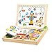 FITYLE per Bambini in Legno Giocattoli Educativi Lavagna Magnetica di Puzzle Giochi per Ragazze dei Ragazzi Regalo di Compleanno - Circo