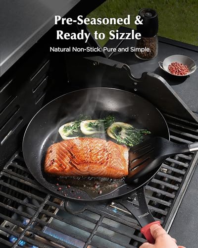 Yonida Carbon Steel Pan, 10 Inch Nonstick Frying Pan Skillet - image 7