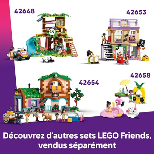 LEGO Friends Soirée Cinéma Entre Amies - Jeu de Construction pour Fille dès 6 Ans - 2 Mini-Poupées, Un Ecran & Un Projecteur Lumineux en Briques - Jeu Créatif - Idée de Cadeau d'anniversaire 42642
