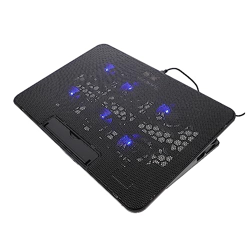 Base ajustable para portátil con ventiladores silenciosos y diseño liviano miniatura 1