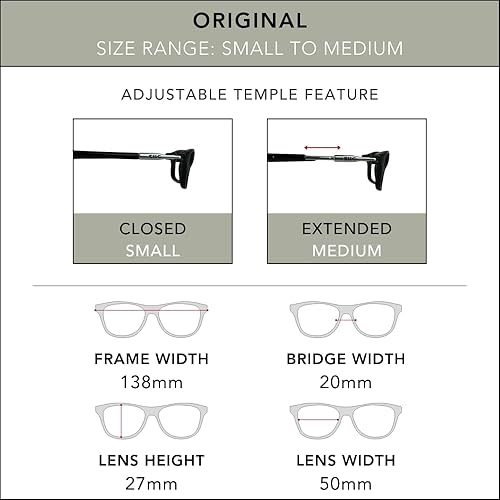 Miniatura 6 de Clic - Anteojos de lectura magnéticos, para computadora, lentes reemplazables, varillas ajustables, originales (tamaño pequeño-mediano)