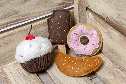 Karlie Katze Donut - Katzenspielzeug - Textil - Pink - 7,5x7,5x1,5 cm