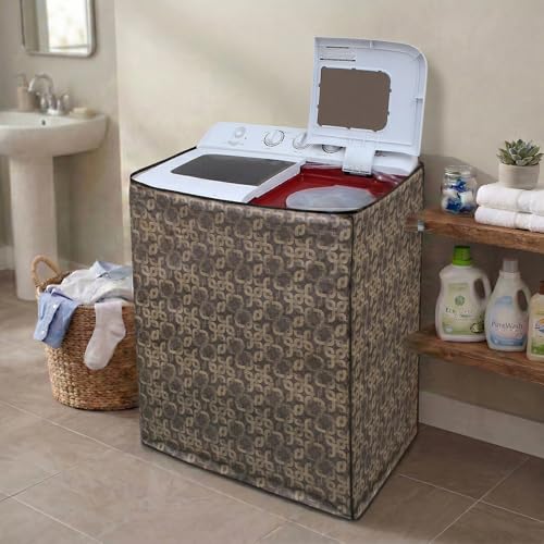 Image of DREAM CARE Waterproof & Dustproof Washing Machine Cover Top Load & Semi Automatic Suitable for 8 kg, 8.2 kg, 8.5 kg (89 x 99 x 55 cms)