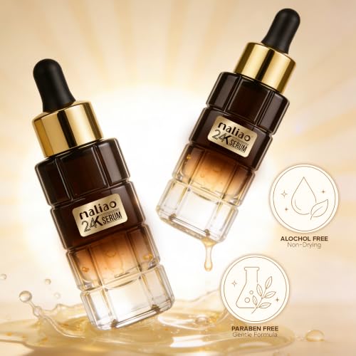 Image of Maliao 24K Glow Booster Serum | Hydrating & Brightening Face Serum | Smooths Fine Lines | Revitalizing Skin Care | For All Skin Types | 30ml