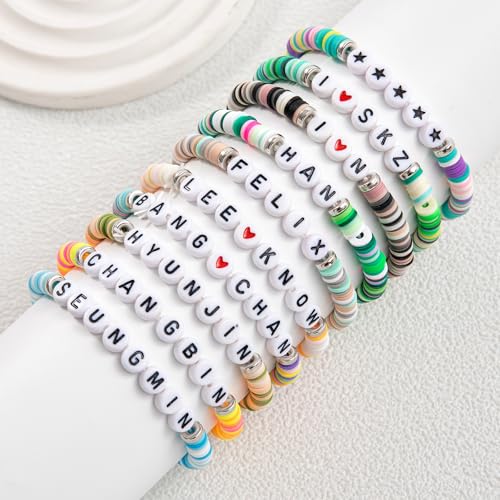 Stray-Kids Bracelets Set SKZ Inspired Friendship Bracelets KPOP-Stray Merch Gifts for Fans Concert Outfits2