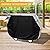 BBQ Grill Cover 65Inch Waterproof Heavy Outdoor Barbecue Gas Grill Covers Fade and UV Resistant Smoker Covers with Adjustable Drawstring for Dust Wind Black