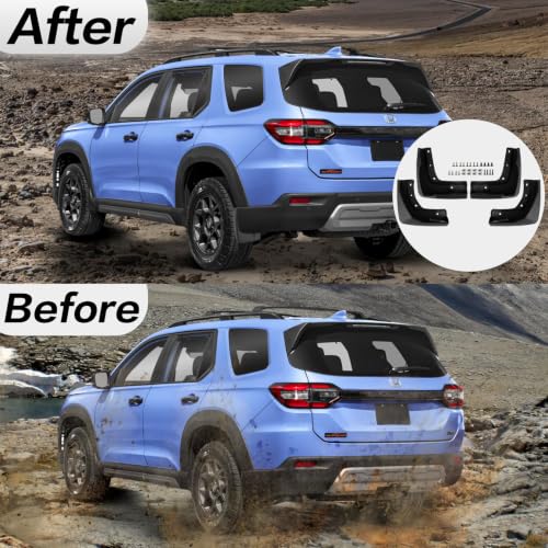 Image of PSLER Mud Flaps for Honda Pilot 2026 2025 2023 2024 4PCS Mudguards