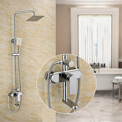 Miscelatore per Lavello, Rubinetto per Lavello da Cucina, Rubinetto Impermeabile, Salvaspazio, Completo di Molla in Rame, Monocomando, Set Doccia Completo.