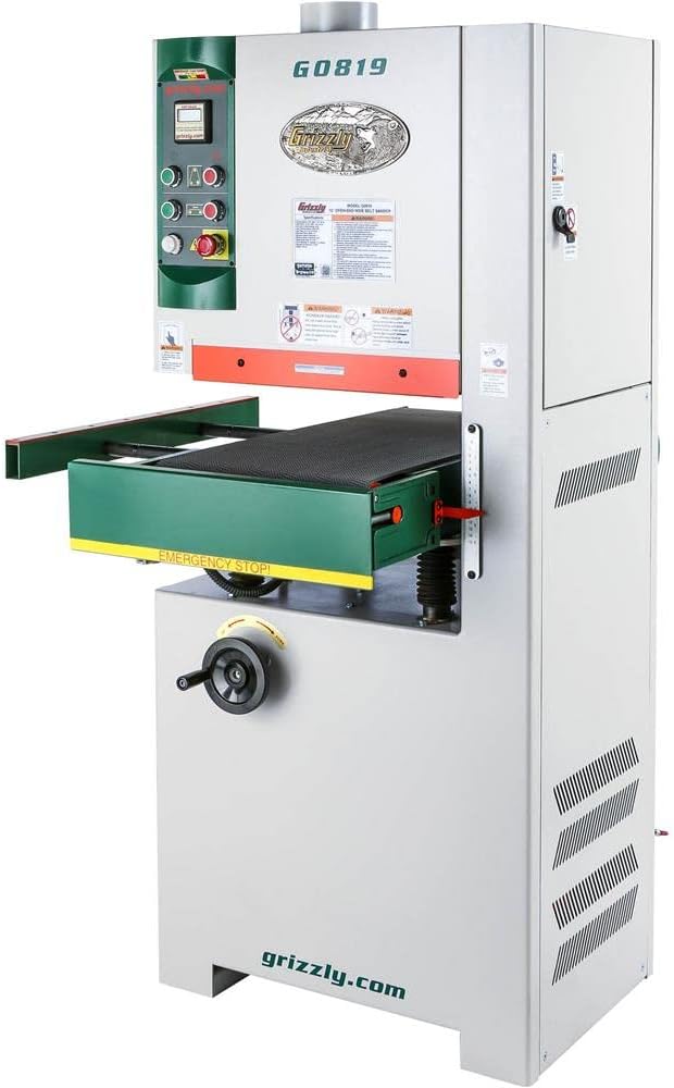 Grizzly Industrial G0819-15" 5 HP Open-End Wide-Belt Sander