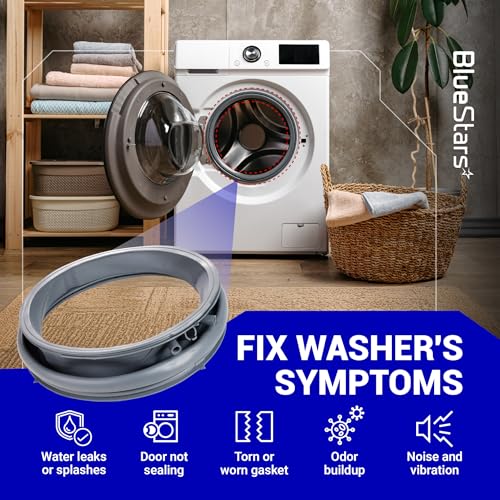 Image of BlueStars 5304505004 AP6973284 PD00055316 Washer Door Boot Seal For Electrolux EFLS627UIW2 EFLS617STT0 EFLS527UIW0 EFLS517SIW0 EFLS627UIW0 EFLS627UTT1 EFLS627UIW1 EFLS517STT0 EFLS527UIW1