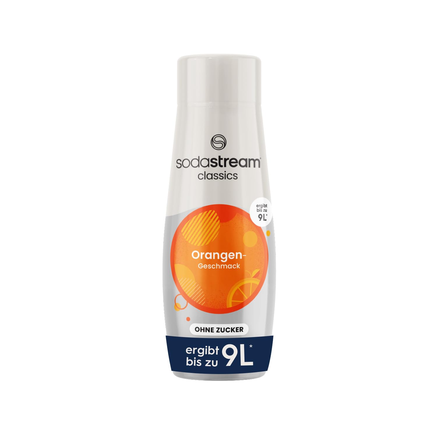 SodaStream Sirup Orange ohne Zucker, 1x Flasche ergibt 9 Liter Fertiggetränk, Sekundenschnell zubereitet und immer frisch, 440 ml