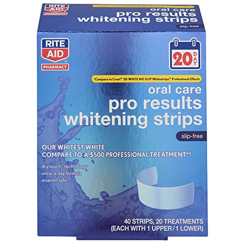 Rite Aid Pro Results Whitening Strips, 40ct