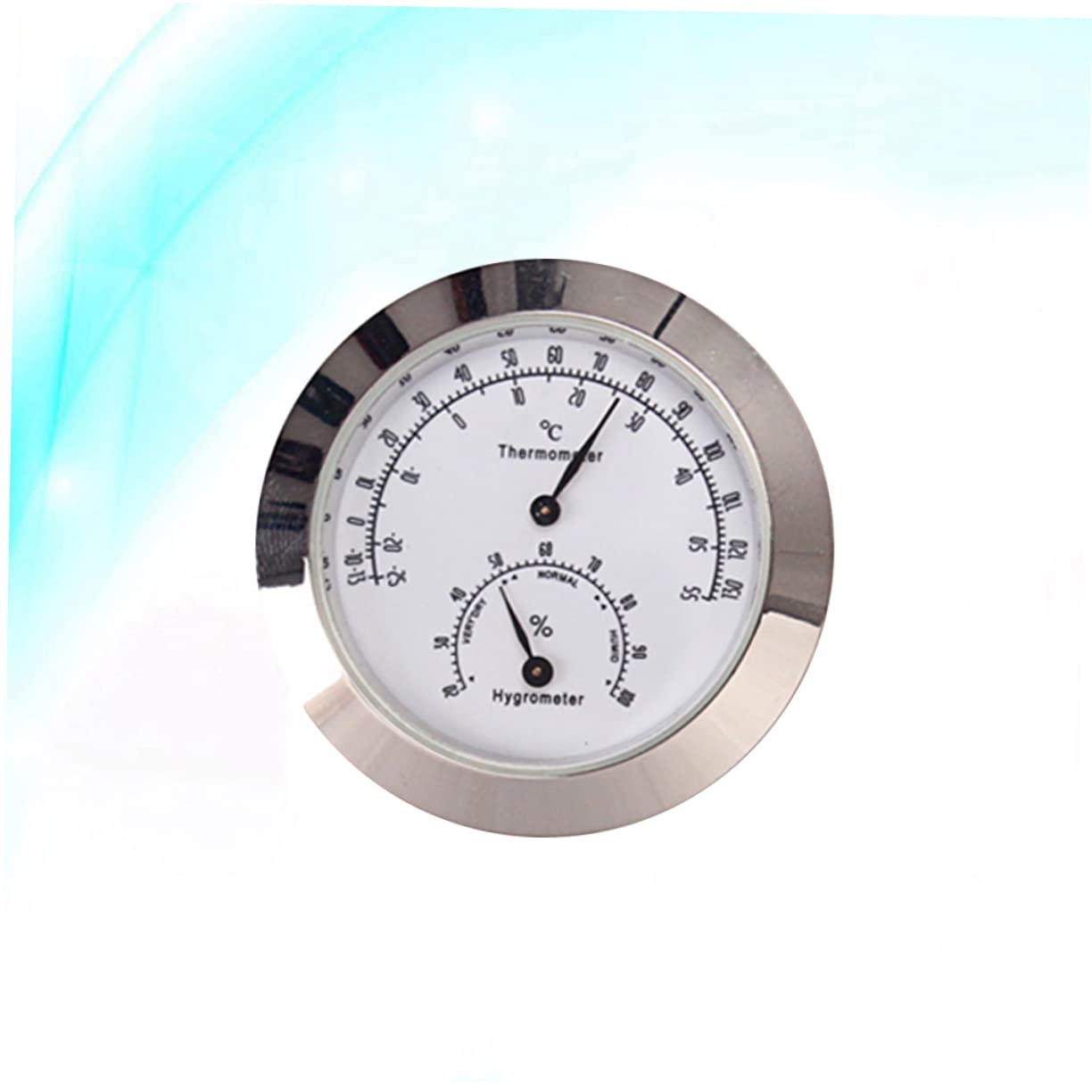 3 Piezas medidor de temperatura de violín fahrenheit termometro hygrometer thermometer temperatura termómetro medidor de humedad de violín higrómetro de violín Silver