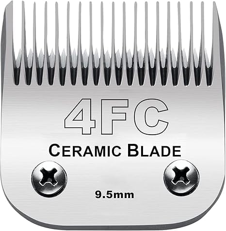 Dog Grooming Replacement Blades Compatible with Andis Oster and Wahl Clippers (4FC)