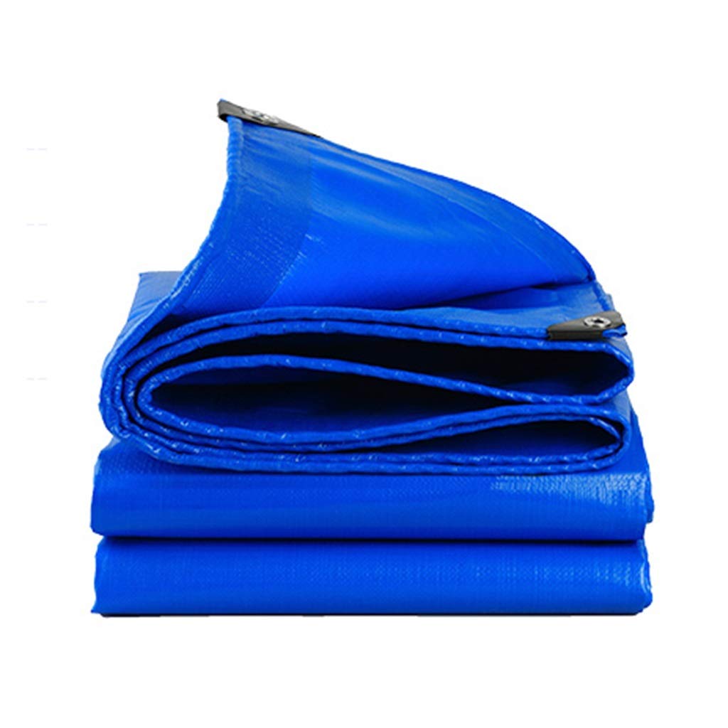 Telo impermeabile in tela cerata resistente 1,5x2m 1,2x1,5m 1,2x1,8m 2x3m 3x4m Copertura protettiva multiuso per mobili da esterno Giardino Campeggio(Size:3x3m
