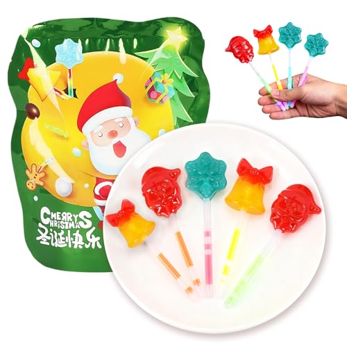 Bonbon Sucres d'orge De Noel,Bonbons De NoëL,Bonbons Du PèRe NoëL,Sucette Avec BâTonnet Lumineux,Candy Cane Sucre,Pour Festival Anniversaire FêTe